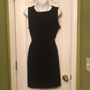 Little black dress by old navy 96% cotton, 4% spandex.  So classy.